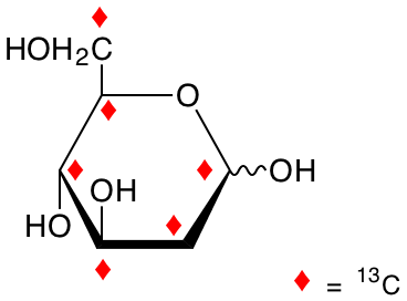 structure of 2-deoxy-D-[UL-13C6]glucose