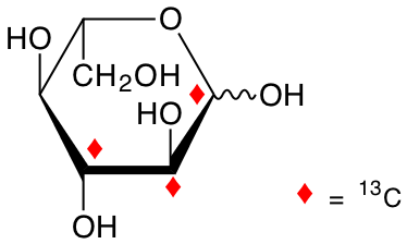structure of L-[1,2,3-13C3]glucose