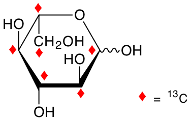 structure of L-[UL-13C6]glucose