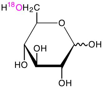 structure of D-[6-18O]glucose