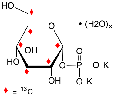 structure of alpha-D-[UL-13C6]Glc1P dipotassium salt