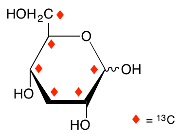 structure of 3-deoxy-D-[UL-13C6]glucose