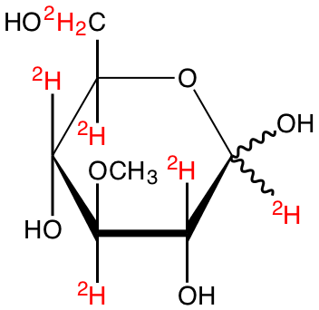 structure of 3-O-methyl-D-[UL-2H7]glucose