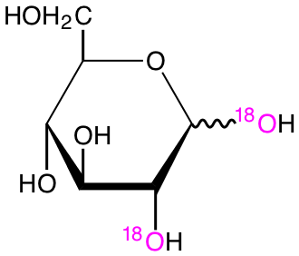structure of D-[1,2-18O2]glucose
