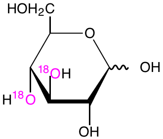 structure of D-[3,4-18O2]glucose