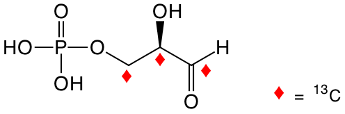 structure of D-[UL-13C3]glyceraldehyde 3-phosphate