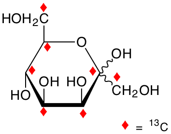 structure of D-manno-[UL-13C7]hept-2-ulose