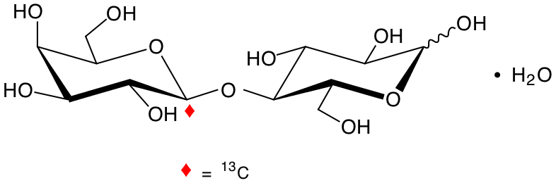 structure of [1-13Cgal]lactose monohydrate