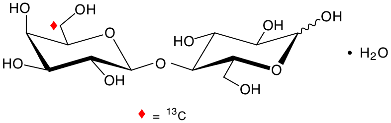 structure of [6-13Cgal]lactose monohydrate