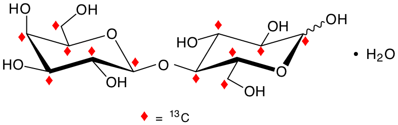 structure of [UL-13C12]lactose monohydrate