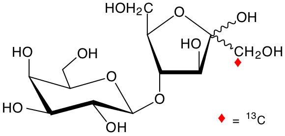 structure of [1-13Cfru]lactulose