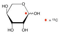 structure of L-[1-13C]lyxose