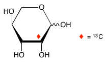 structure of L-[2-13C]lyxose