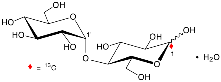 structure of [1-13C]maltose monohydrate
