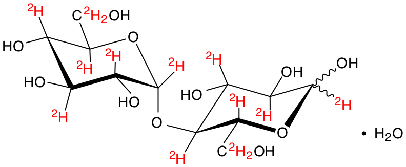 structure of [UL-2H14]maltose monohydrate