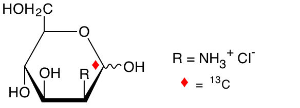 structure of D-[1-13C]mannosamine HCL