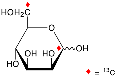 structure of D-[1,6-13C2]mannose