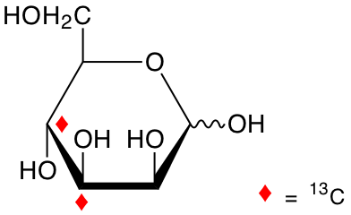 structure of D-[3,4-13C2]mannose