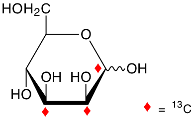 structure of D-[1,2,3-13C3]mannose