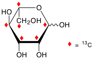 structure of L-[UL-13C6]mannose