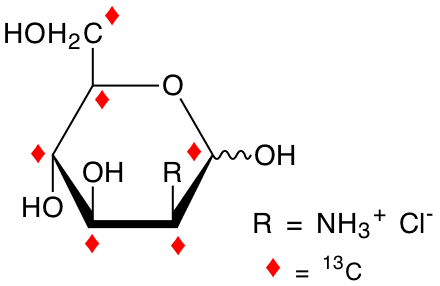 structure of 2-amino-2-deoxy-D-[13C6]mannose hydrochloride