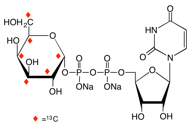 structure of UDP-alpha-D-[UL-13C6]galactose