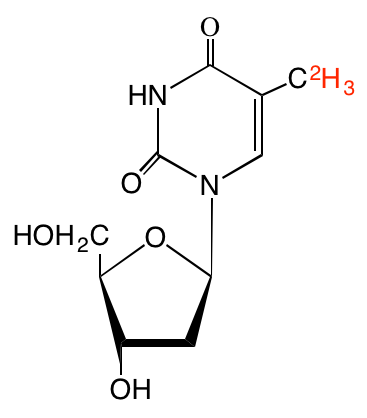 structure of [methyl-2H3]thymidine