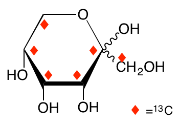 structure of D-[UL-13C6]psicose