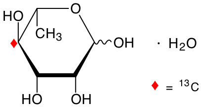 structure of L-[4-13C]rhamnose monohydrate