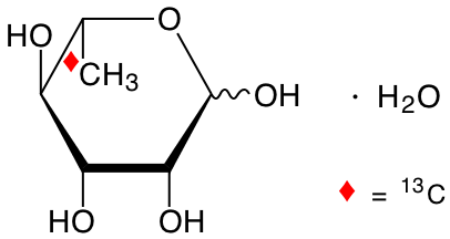 structure of L-[6-13C]rhamnose monohydrate