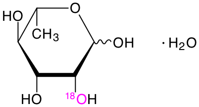 structure of L-[2-18O]rhamnose monohydrate