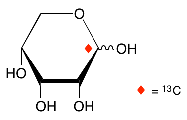 structure of D-[1-13C]ribose