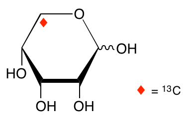 structure of D-[5-13C]ribose