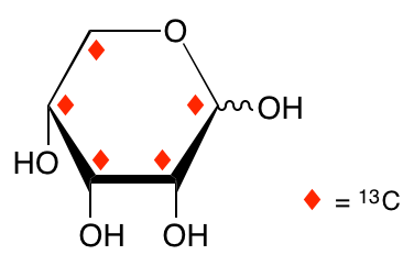 structure of D-[UL-13C5]ribose