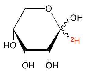 structure of D-[1-2H]ribose