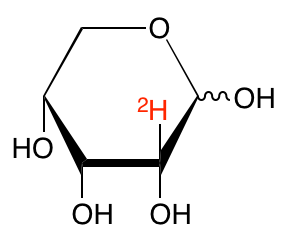 structure of D-[2-2H]ribose