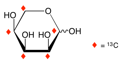 structure of L-[UL-13C5]ribose