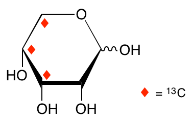 structure of D-[3,4,5-13C3]ribose