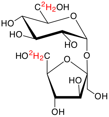 structure of [6,6'-2H2glc;6,6'-2H2fru]sucrose