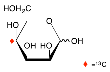 structure of D-[4-13C]talose