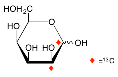 structure of D-[1,2-13C2]talose