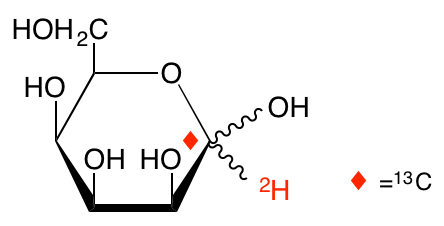 structure of D-[1-13C;1-2H]talose