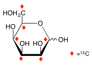 structure of D-[UL-13C6]talose