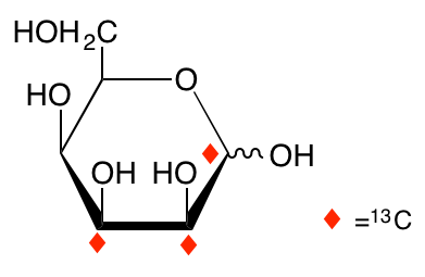 structure of D-[1,2,3-13C3]talose