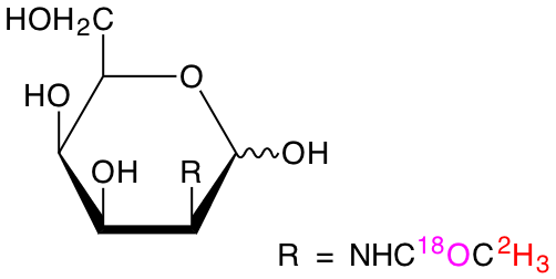 structure of N-[Me-2H3;18O]acetyl-D-talosamine