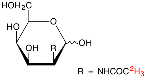 structure of N-[Me-2H3]acetyl-D-talosamine