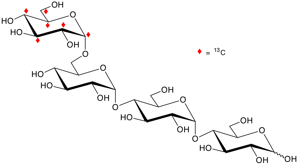 structure of [UL-13C6]-Glucose tetrasaccharide
