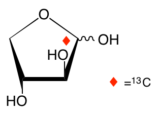 structure of D-[1-13C]threose