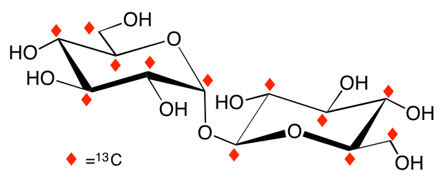 structure of alpha,beta-[UL-13C12]trehalose