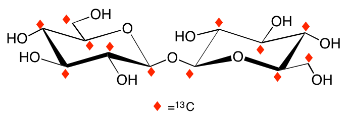 structure of beta,beta-[UL-13C12]trehalose